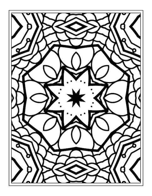 Halaman Mewarnai Mandala