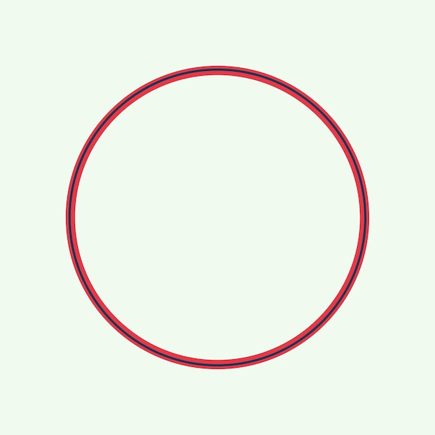 Half white background with red frame
