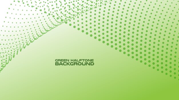Halftone green background with gradient for backdrop or presentation