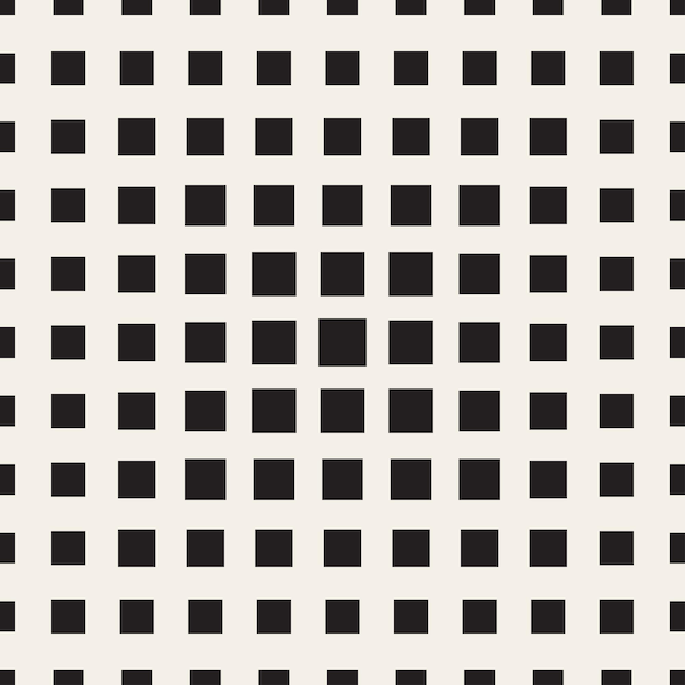 Halftone seamless geometric pattern Monochrome vector texture