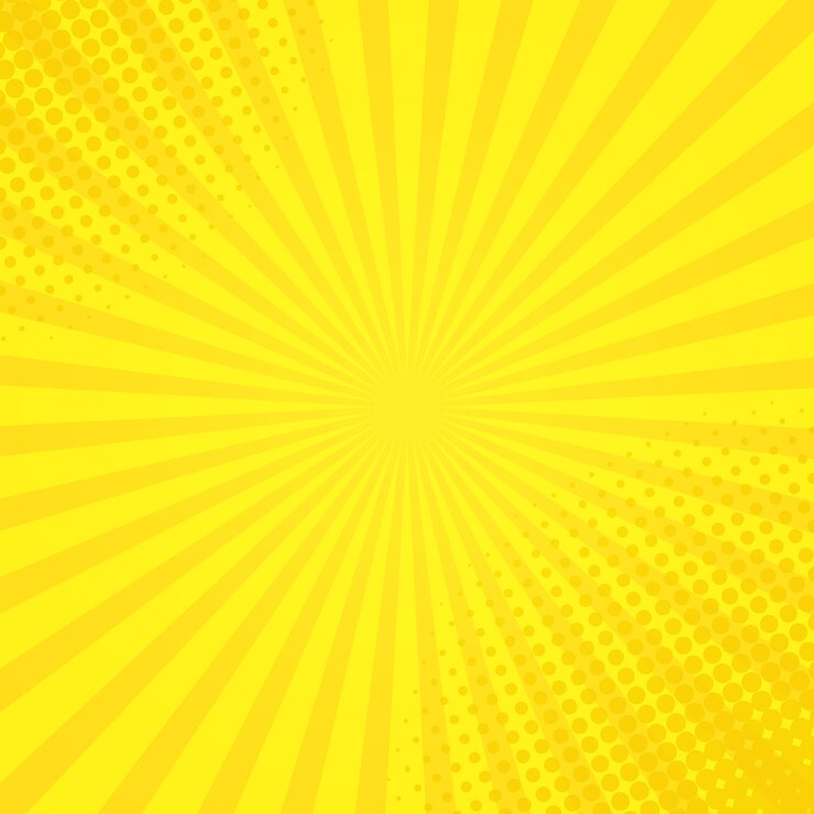 Vector halftone sunshine background