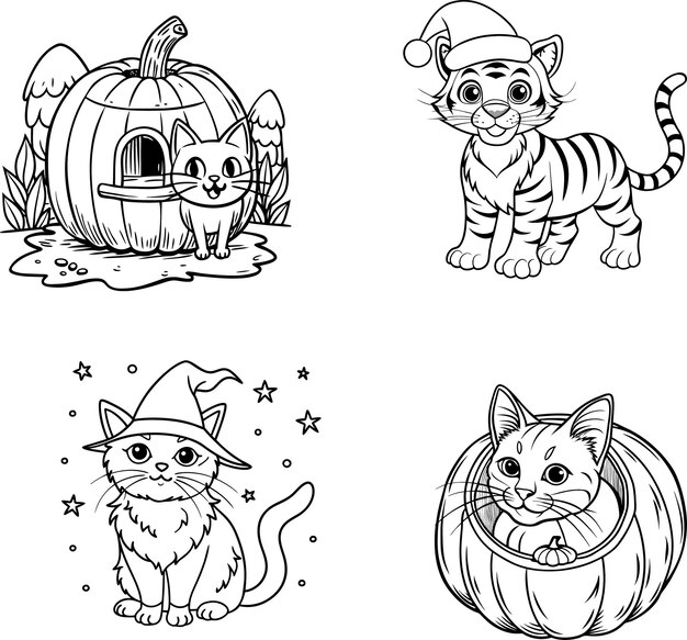 Halloween design elements pack V1