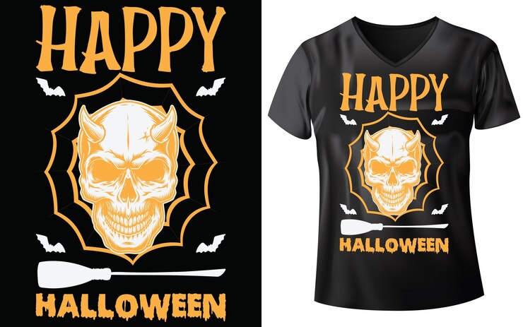 Vector halloween t-shirt design