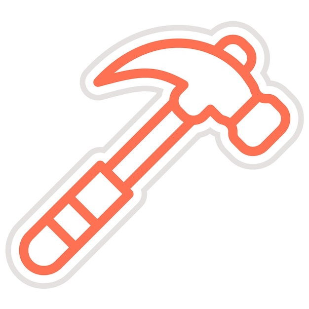 Hammer Vector Icon Design Illustration