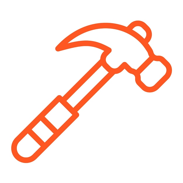 Hammer Vector Icon Design Illustration