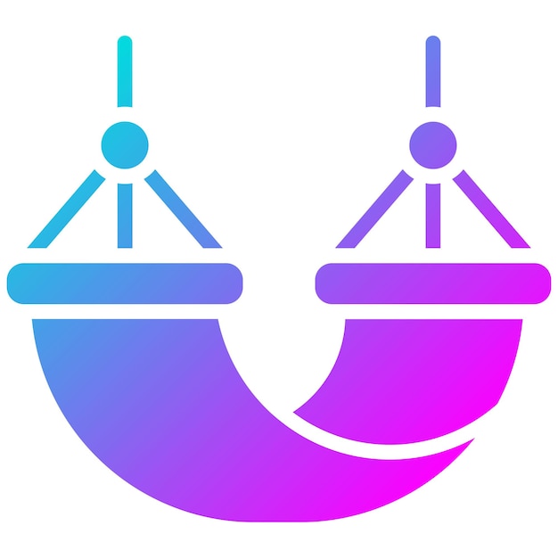 Hammock vector icon Can be used for Beach Resort iconset
