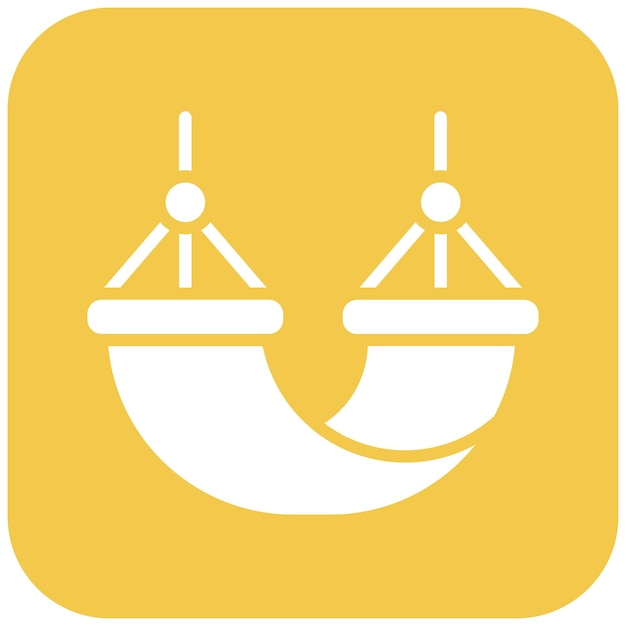 Hammock vector icon Can be used for Beach Resort iconset