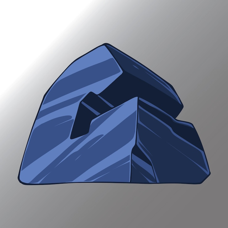 Vector hand drawing alphabet like a stone