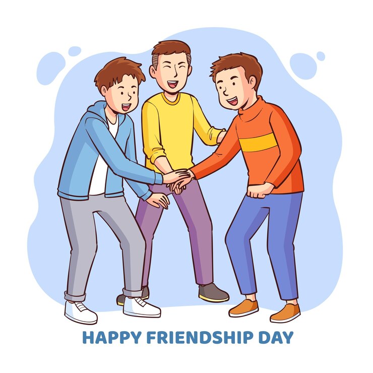 Vector hand drawn friendship day illustration 2