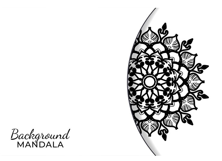 hand drawn indian ornament mandala on background style