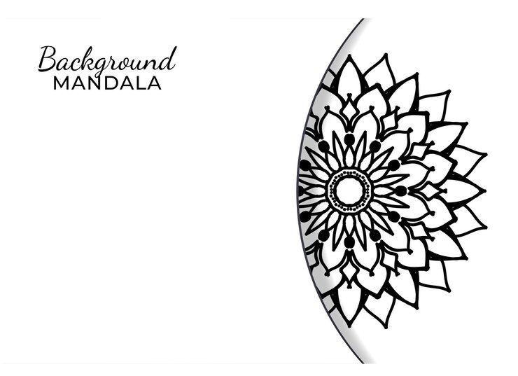 hand drawn indian ornament mandala on background style
