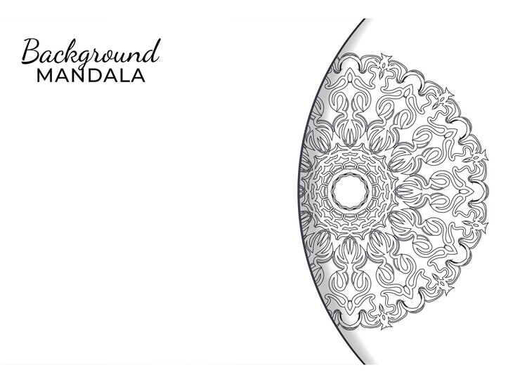 hand drawn indian ornament mandala on background style