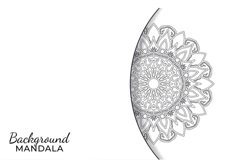hand drawn indian ornament mandala on background style