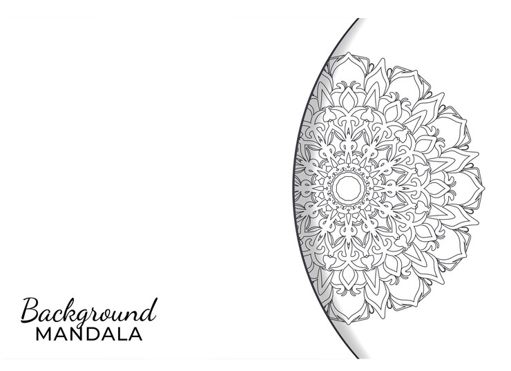 hand drawn indian ornament mandala on background style