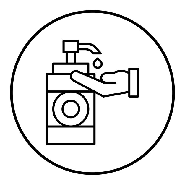 Hand Soap vector icon Can be used for Hygiene Routine iconset