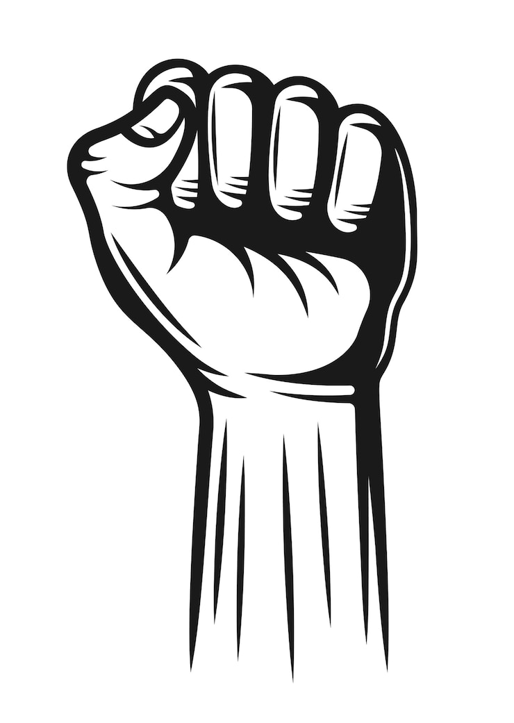 Hand with fingers folded into a fist pointing up