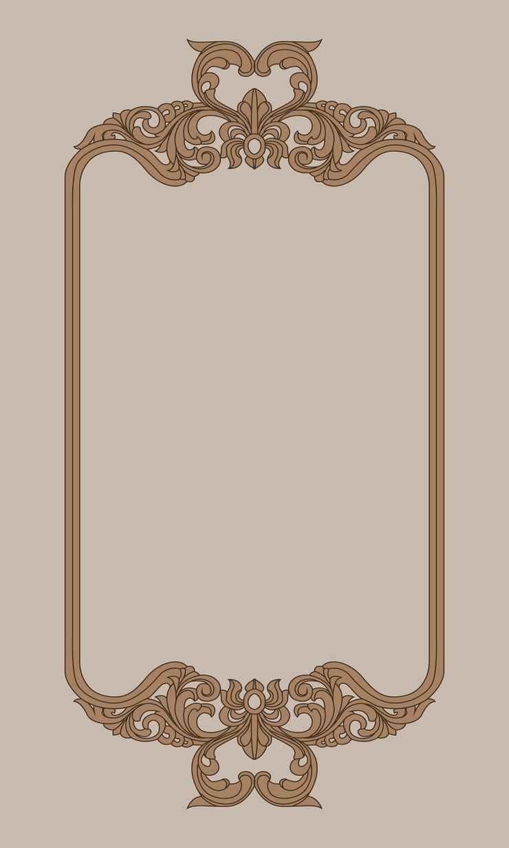 Vector handdrawn fancy floral vintage frame vector illustration