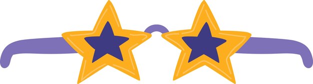 Handdrawn Star Shape Glasses