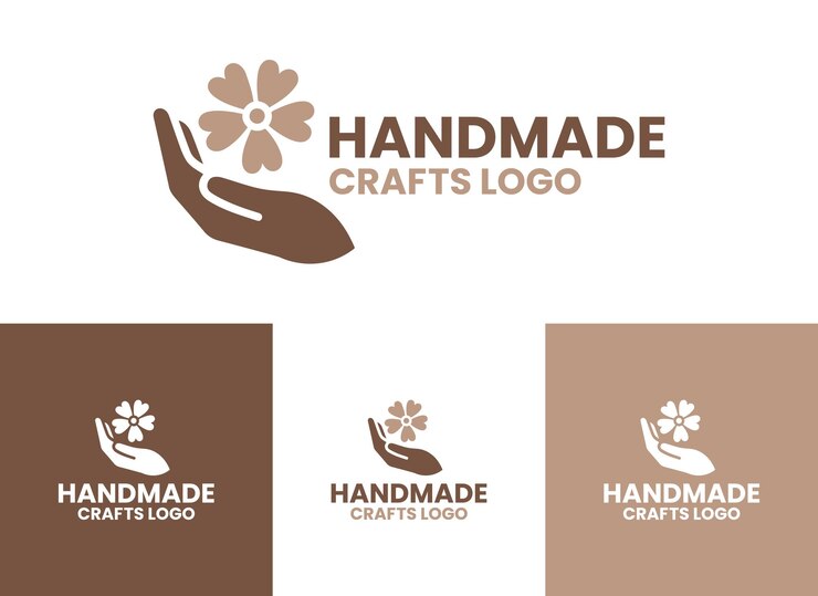Vector handmade crafts logo