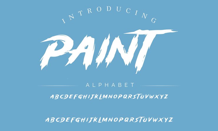 Handwritten Brush font for lettering quotes Hand drawn brush style modern calligraphy