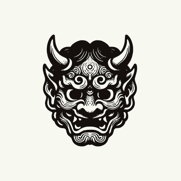 hanya mask illustration
