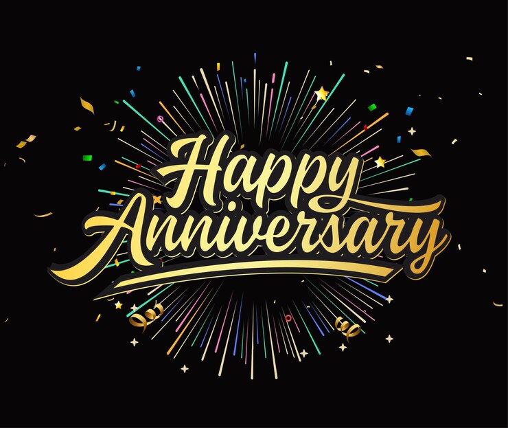 Vector happy anniversary banner design anniversary celebration vector