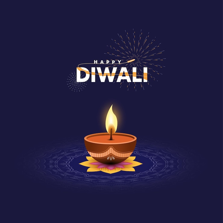Vector happy diwali hindu festival social media post design greeting card banner