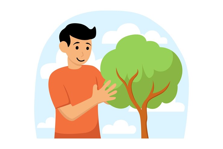 Vector happy earth day flat illustration