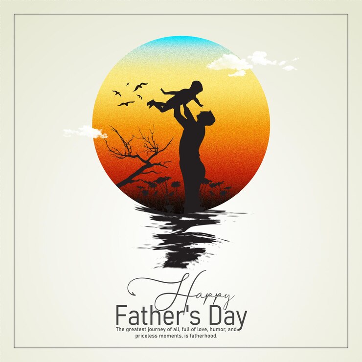 Vector happy fathers day template