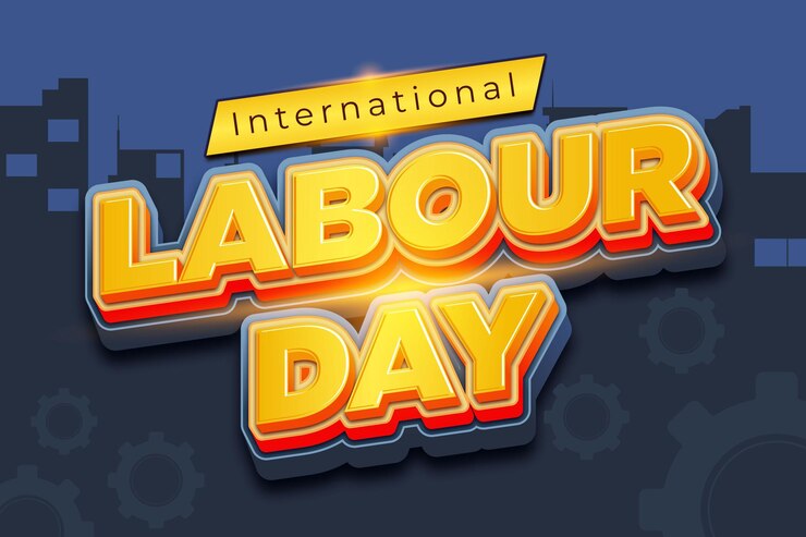 Vector happy international labour day