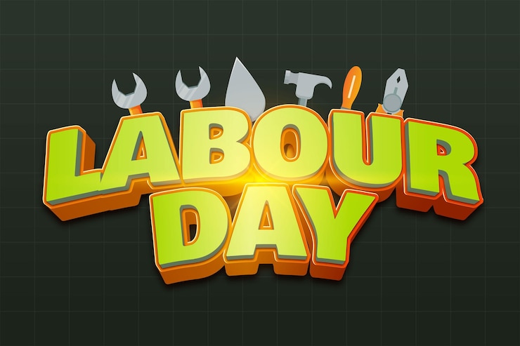 Vector happy labour day - a day to celebrate workers and their contributions