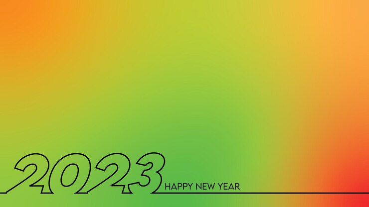 Vector happy new year 2023 with colorfull background.