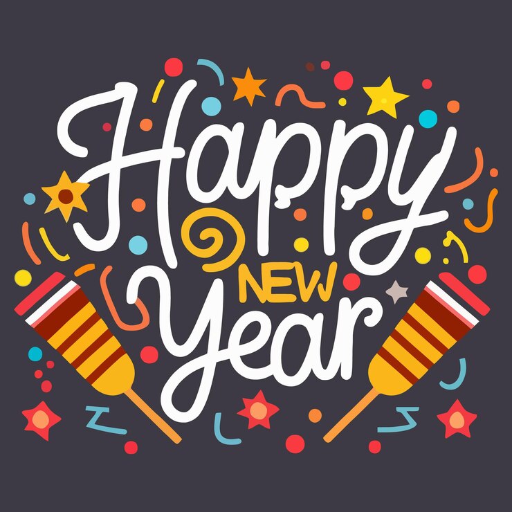 Vector happy new year 2024 design illustration