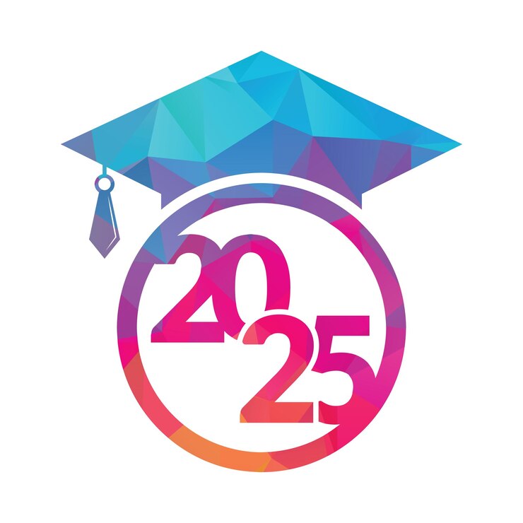 Happy New Year 2025 design Creative design of 2025 typography