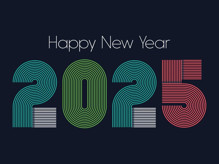 Happy new year 2025 design Premium vector design for poster banner greeting and new year 2025