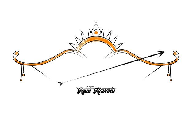 Happy Ram Navami Ram Navami vector banner on isolated background Vector Ram Navami text