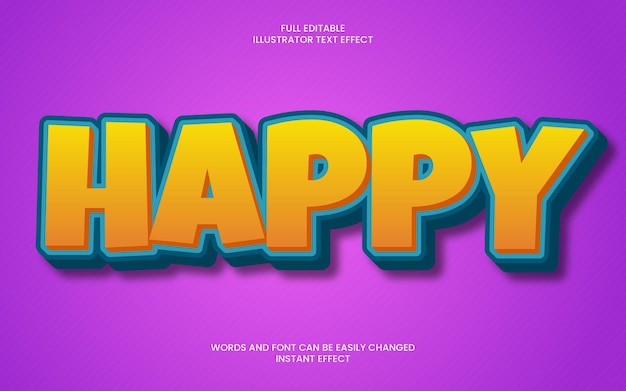 Happy Text Effect