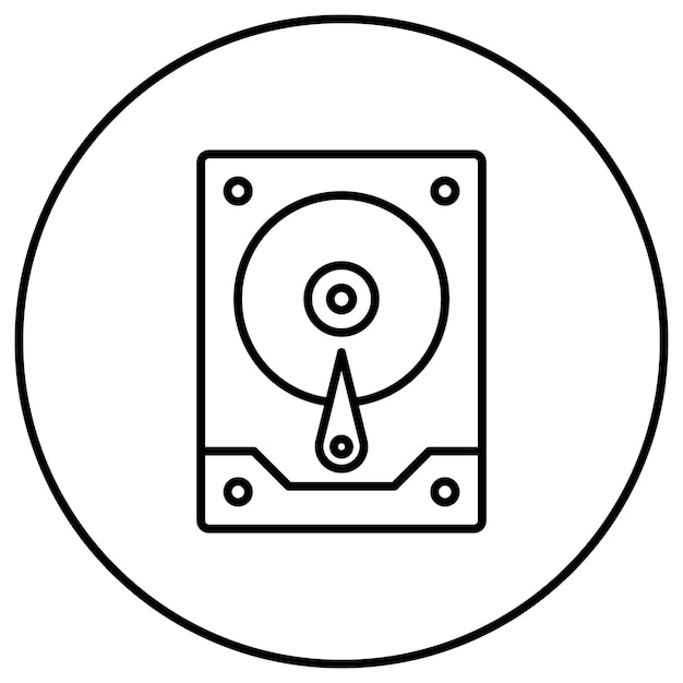hard drive icon vector image can be used for computer and hardware