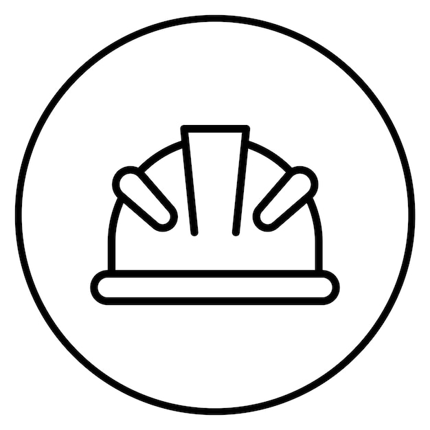 hard hat icon vector image can be used for engineer in mechanics