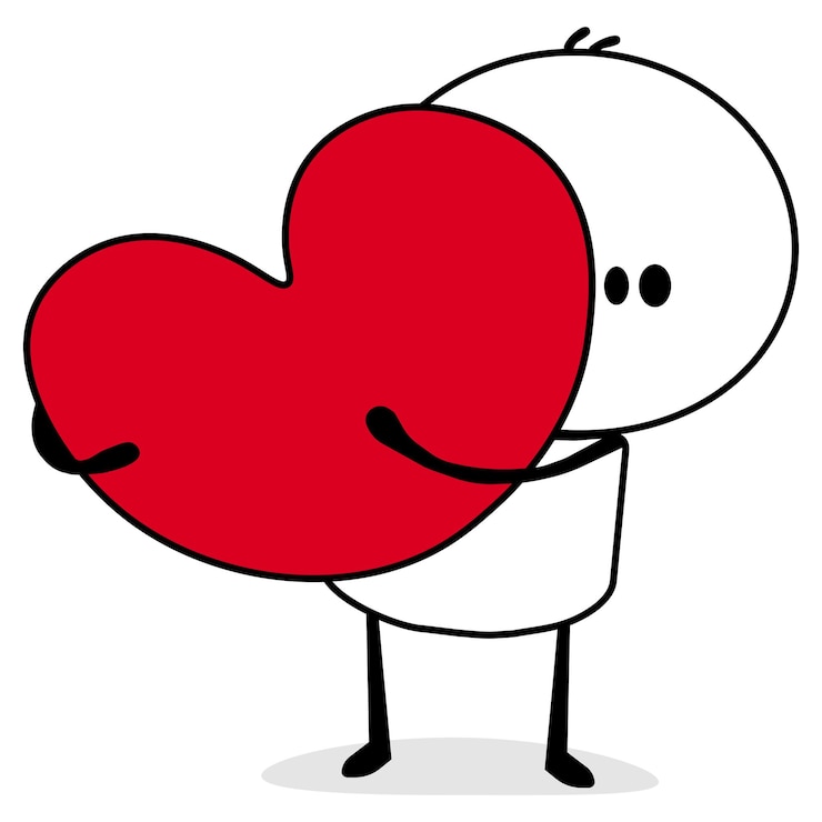 Hari Valentine. Ilustrasi vektor Valentine. Karakter lucu. Pasangan romantis untuk pernikahan.