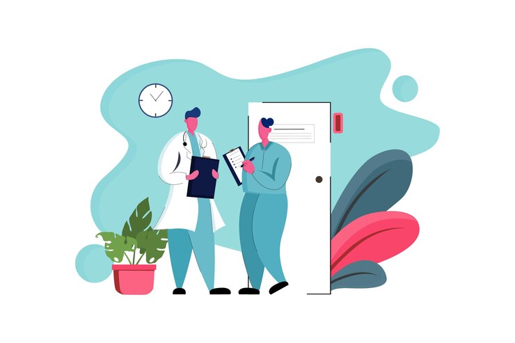 Vector health and medical web illustration