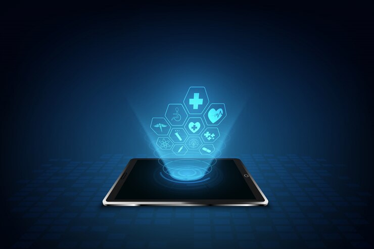 Health care icon pattern medical innovation concept background design