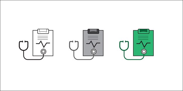 health check line icon outline vector symbol illustration pixel perfect editable with three design