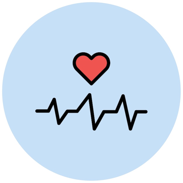 heart rate icon vector image can be used for game design