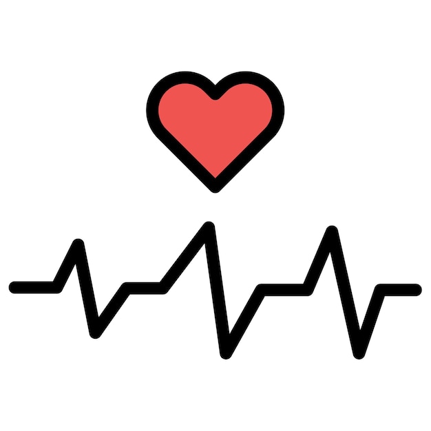 heart rate icon vector image can be used for game design