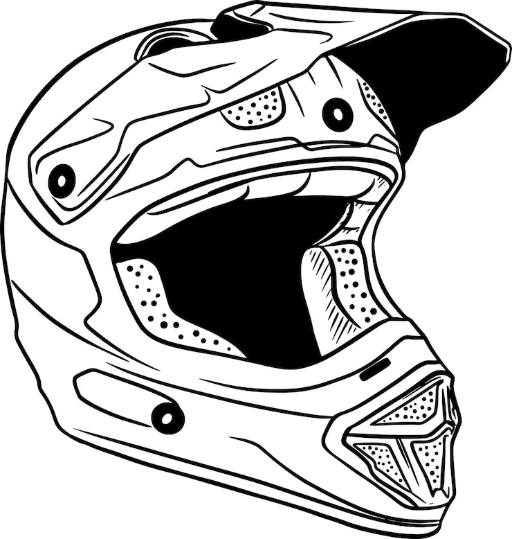 Helmet for riding motocross bikes Head protection Enduro sport