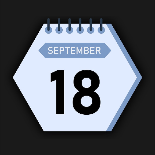 Hexagon Style Calendar Month September 2025