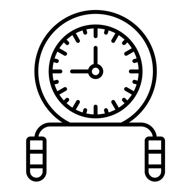HIIT Workout Line Illustration