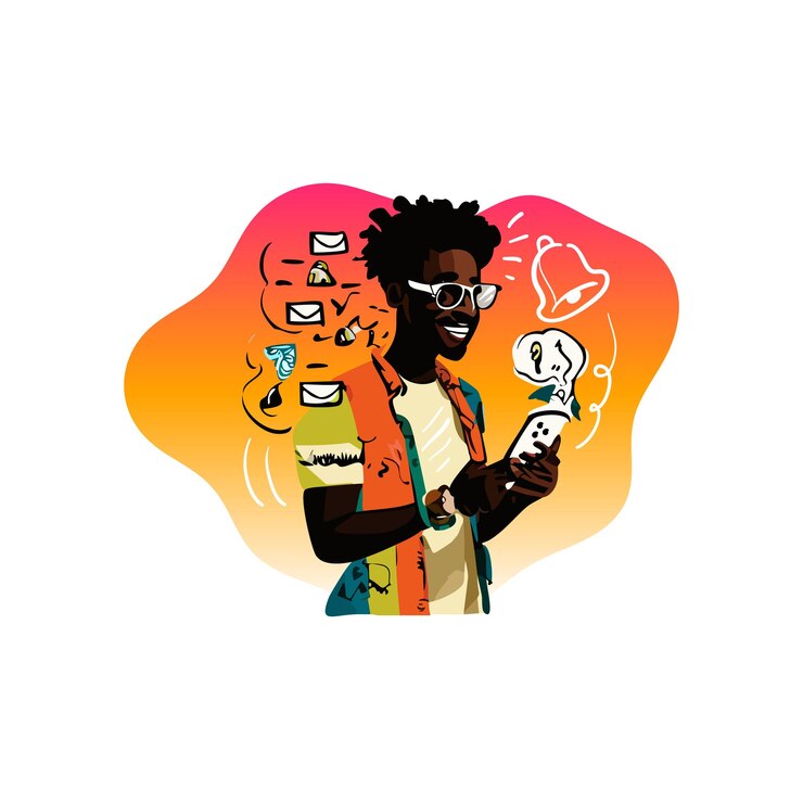 Hipster character Illustrations for Avatar