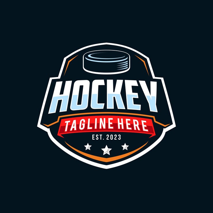 Hockey tournament logo in modern style